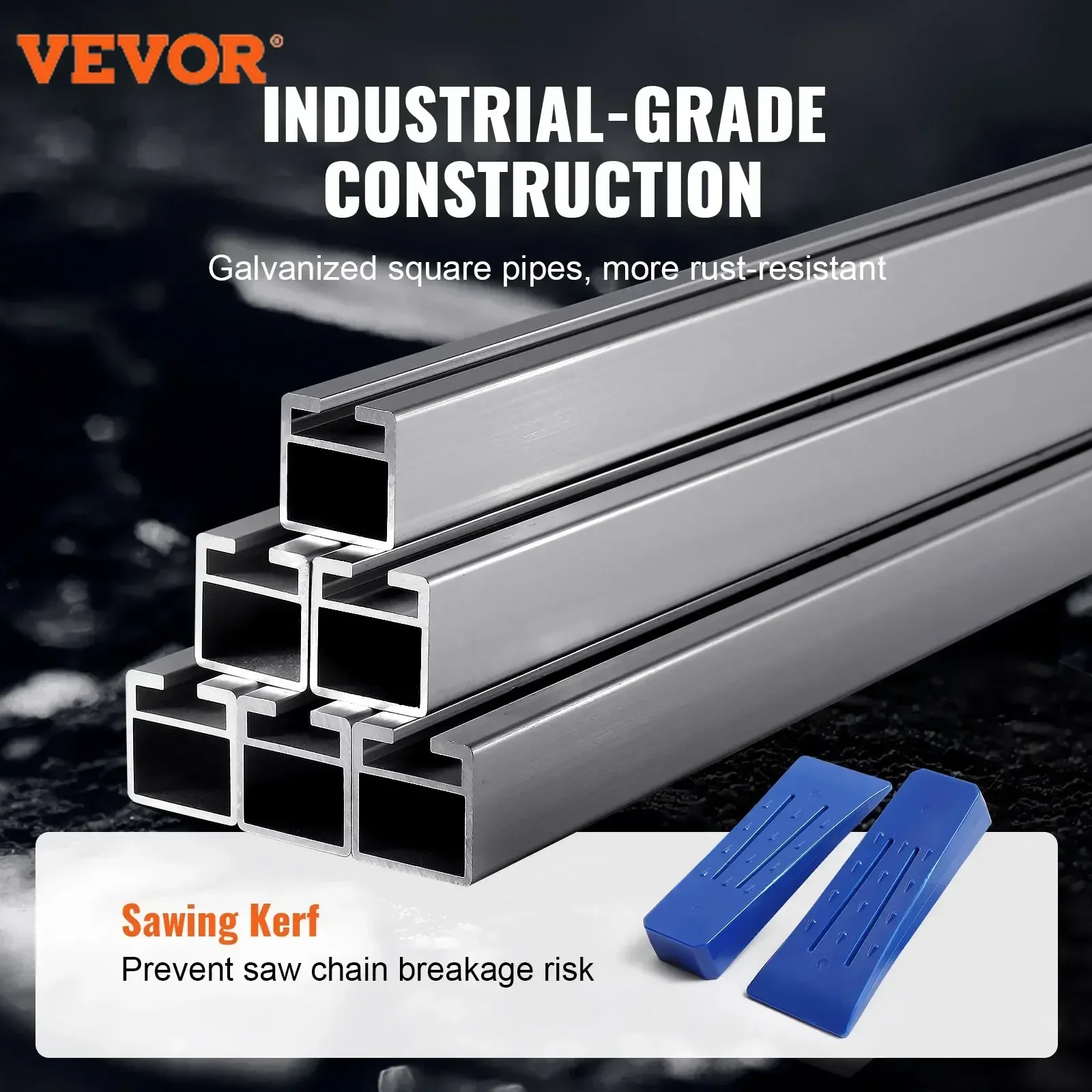 VEVOR Portable Sawmill 14"-36" Guide Bar Galvanized Steel Chainsaw Planking Wood Lumber Cross Cutting Saw Mill for Woodworkers 5