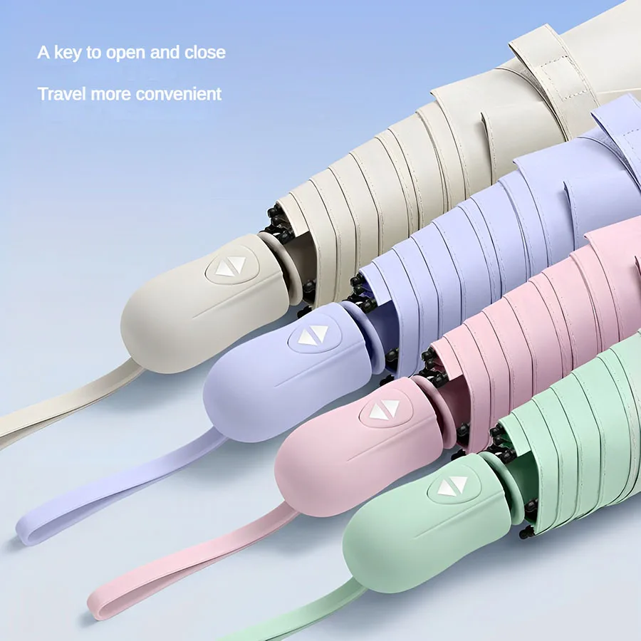 Ultra lightweight and portable automatic umbrella for women, suitable for both weather and sun protection, - 2
