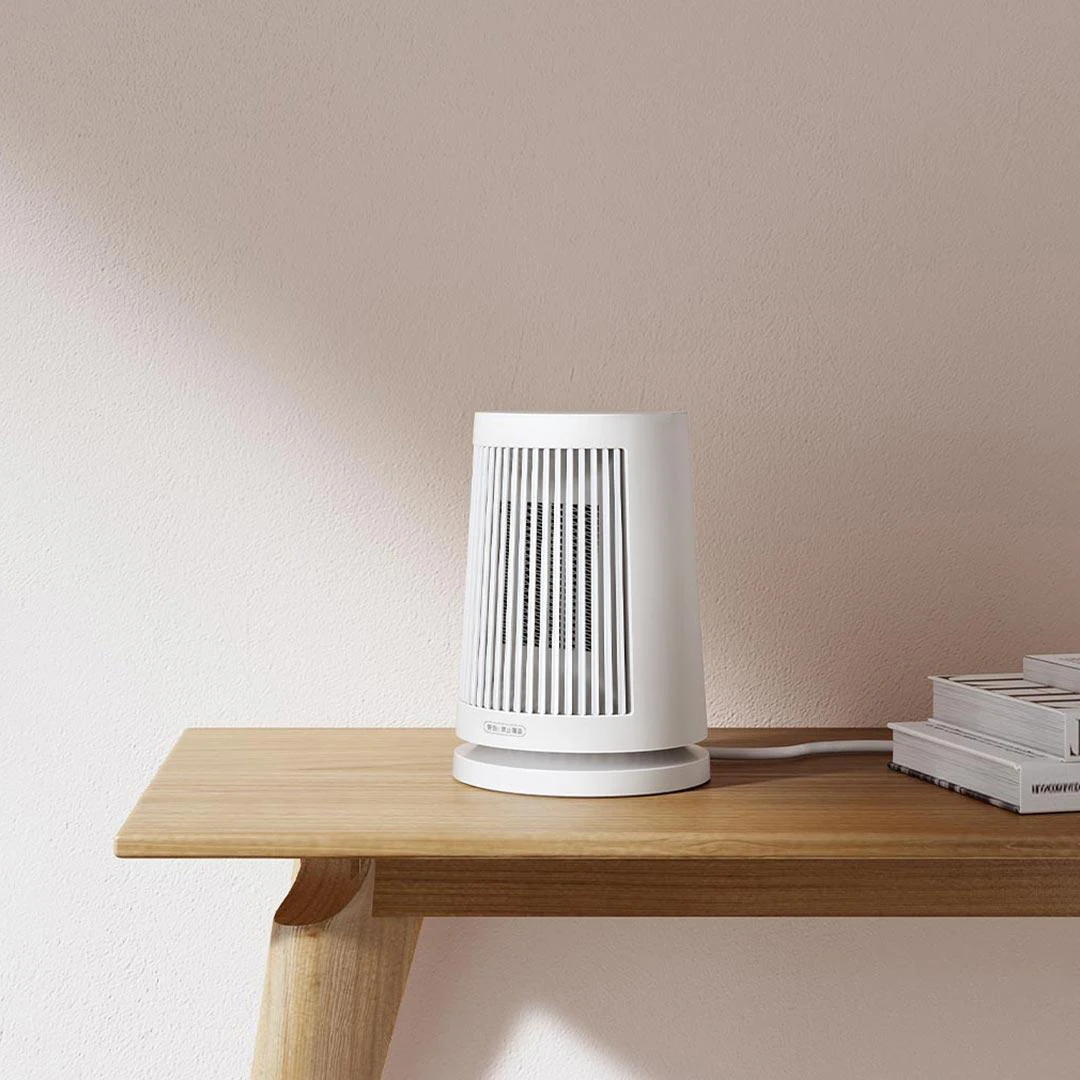 MIJIA Portable Desktop Electric Space Heater,45°Oscillating,600W PTC Ceramic Heaters Fan,For Bedroom, Office and Indoor Heating 2