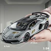 1/24 Scale Lambor Aventador SVJ 63 Super Car Model Sound Light Collection Metal Diecast Toys Vehicles Kids Boys Gift Decoration 6