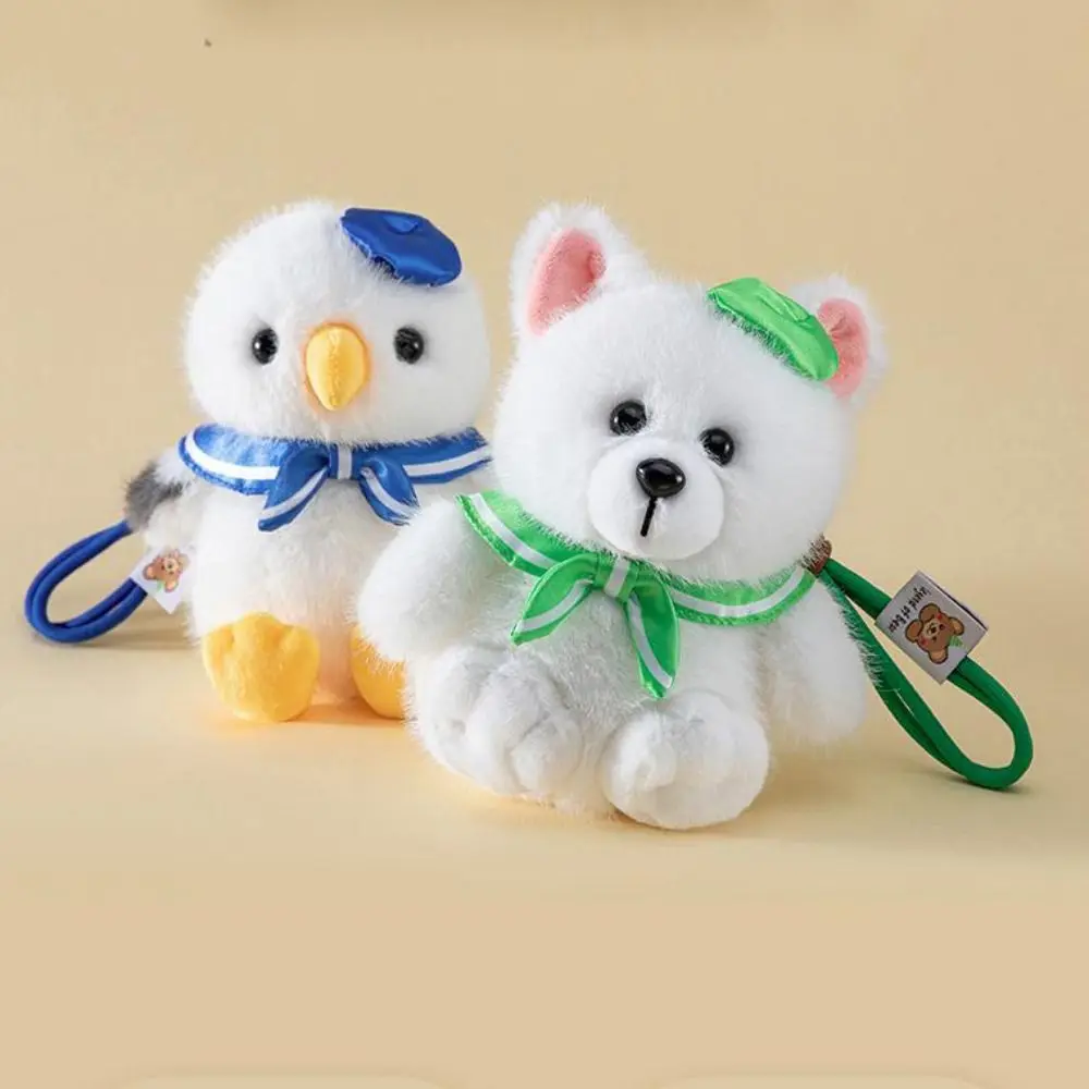 Interactive Simulation Seagull Plush Keychain Handmade Collection Seagull Doll Stuffed Toys Cartoon Soft