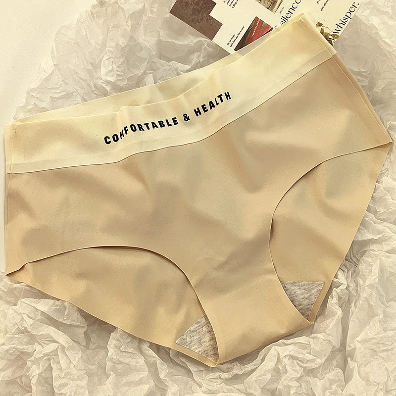 4 pcs Seamless Panties For Women Ice silk Underwear Underpants Invisible Briefs Female Breathable Underwear Sexy Lingerie