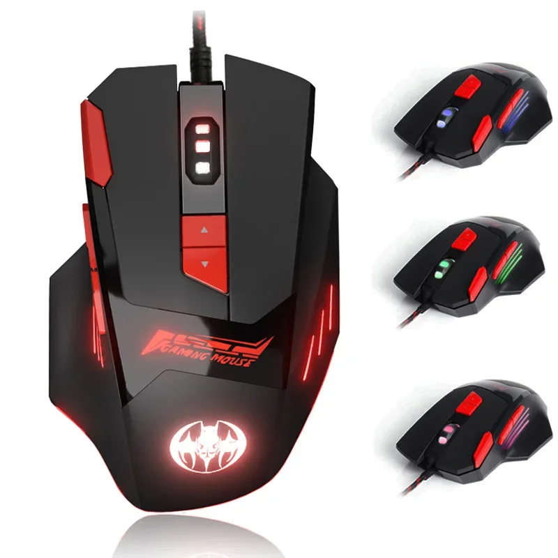 USB wired mouse professional gaming mous 6800DPI macro definition D aggravated computer mouse for CF LOL