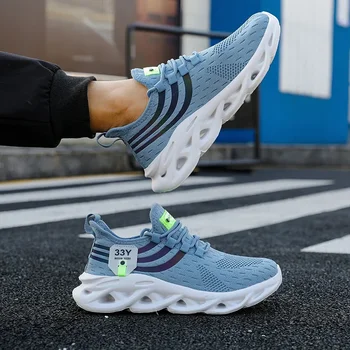 أحذية نسائية مقاومة للانزلاق، أحذية ركض شبكية قابلة للتنفس، خفيفة الوزن، نعل مبطن، أحذية رياضية مريحة للتدريب في صالة الألعاب الرياضية 3