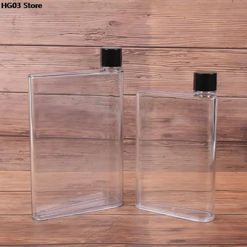 Plastic Water Bottle 1 PC Handy Portable Flat Kettle A5/A6 Notebook Paper Scrub