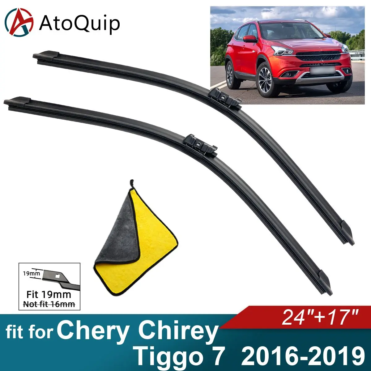 

Car Windshield Wiper Blades Fit For Chery Chirey Tiggo 7 Wiper Blades Soft Rubber Auto Front Windscreen 2016 2017 2018 2019