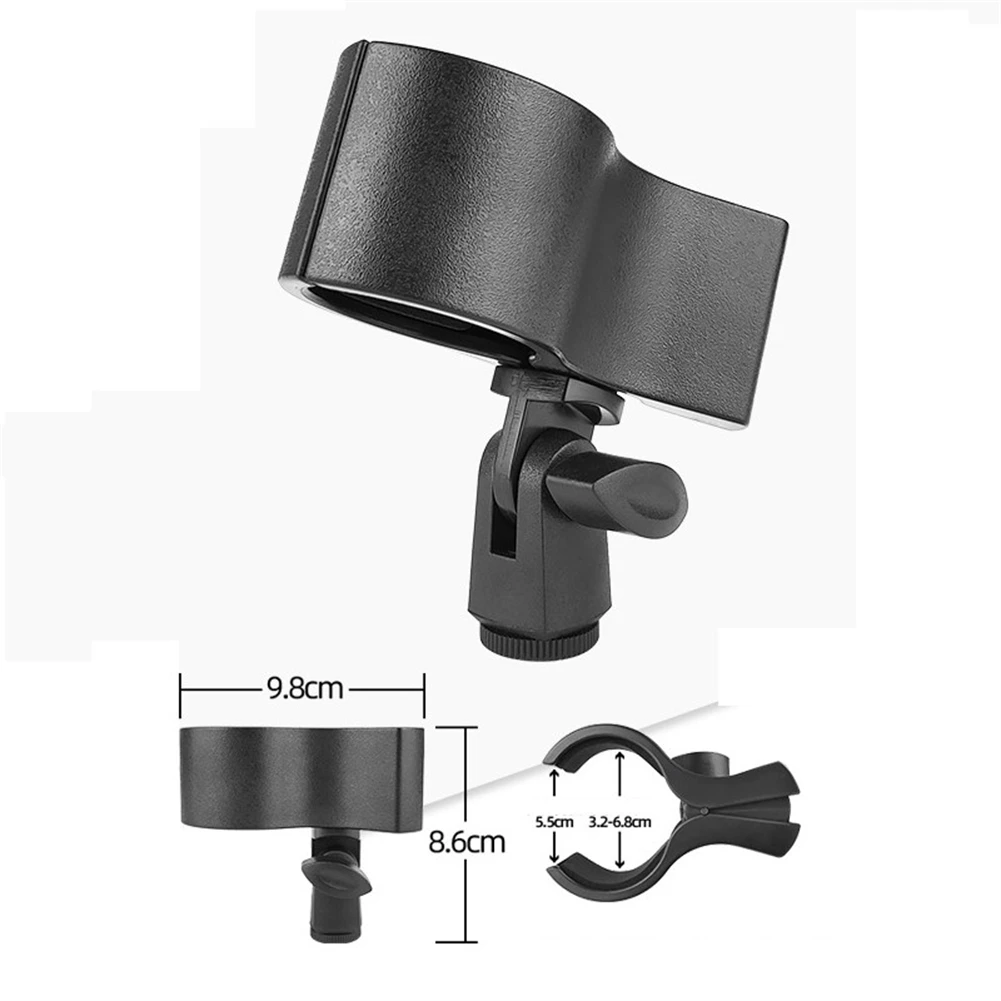 Universal Microphone Clip Mic Holder Handheld Microphone Wireless/Wire Fixed Head Stand Clips Adapters