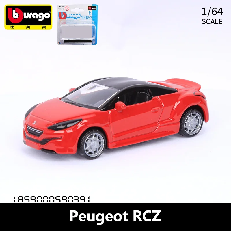 

Bburago 1:64 Peugeot RCZ Alloy Model Mini Car Diecasts & Kids Toys Vehicles Toy Pocket Car Decoration Gifts For Children