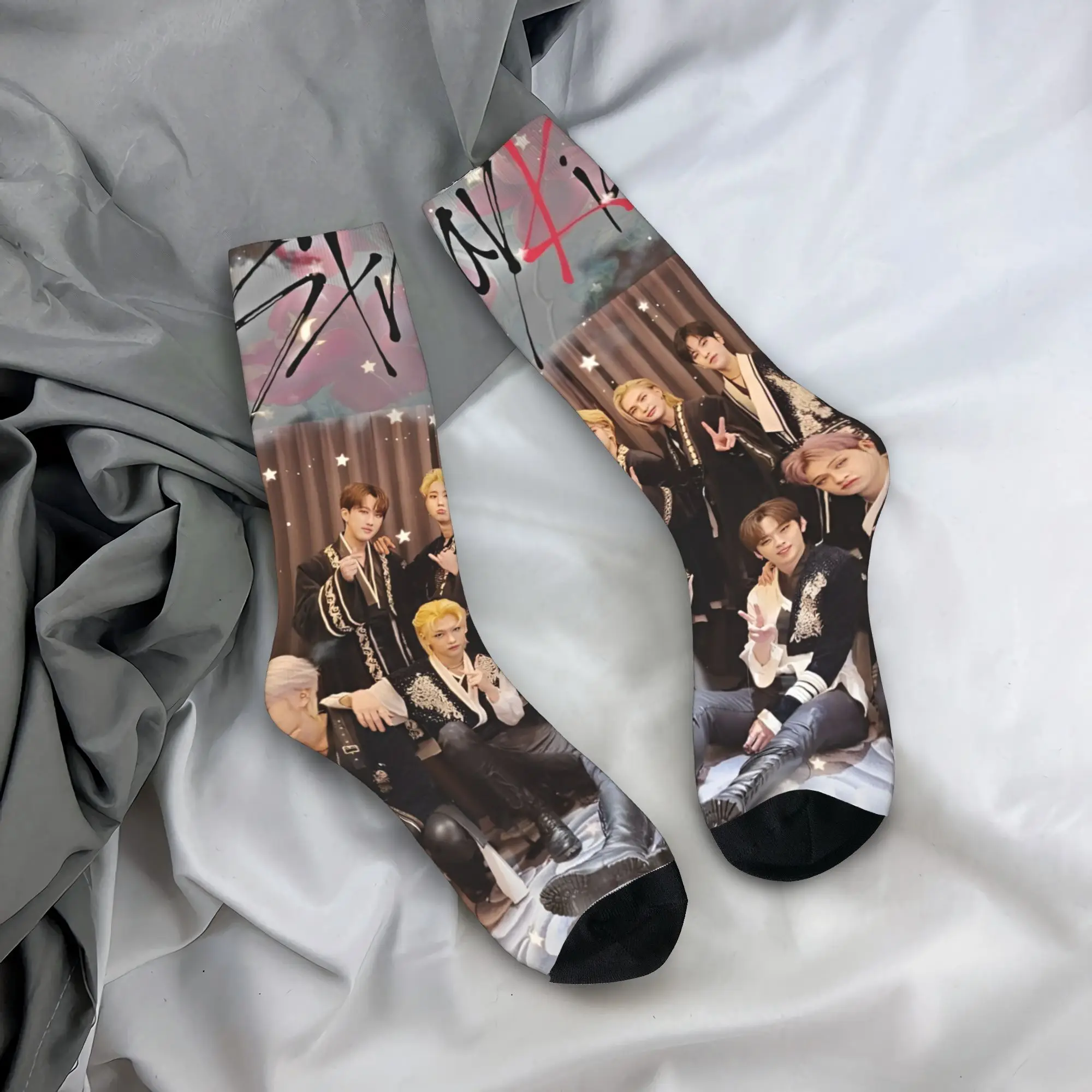 Kids' Gothic Design Autumn Socks - KPOP Inspired Band Style Outdoor Quality