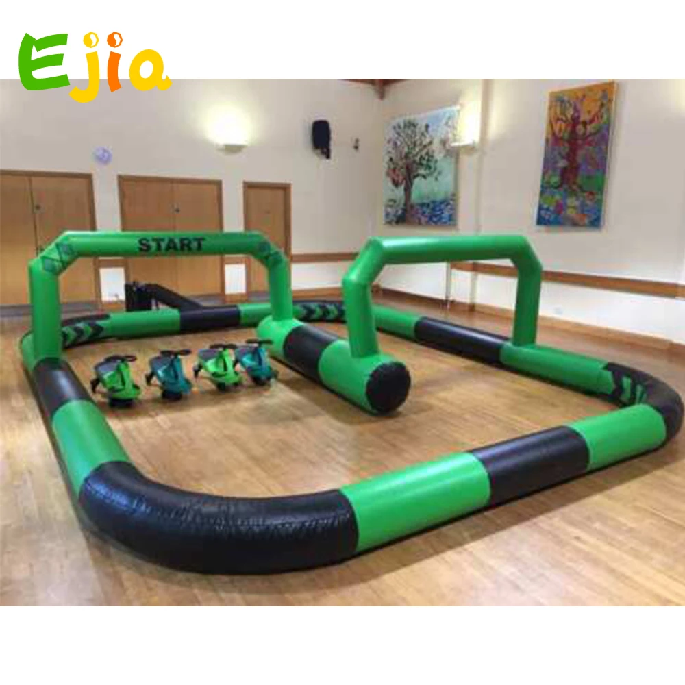 8x4x2m Commercial Inflatable Didi Car Race Track Sport Game Air Racing Track For Amusement Kids Toys Fun  Indoor Outdoor 6