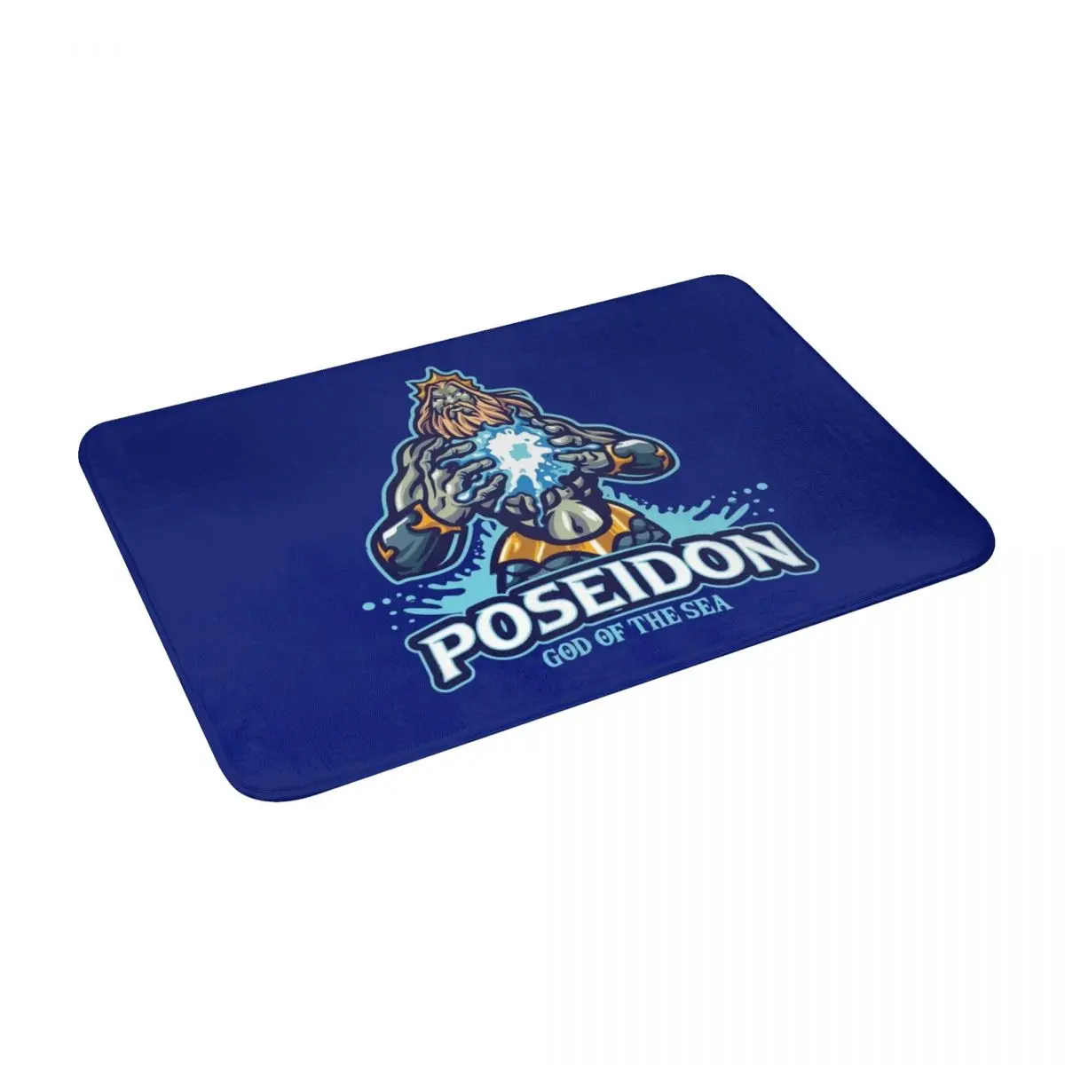 Poseidon God Of Sea Bath Door Floor Mat Greek Mythology Rug Carpet Entrance Living Room Home Kitchen Doormat Bathroom Non-slip |
