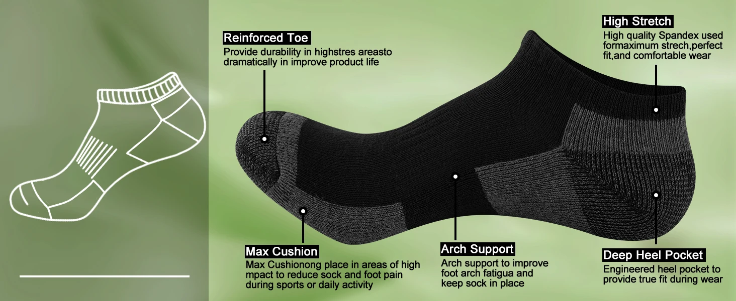 black ankle socks