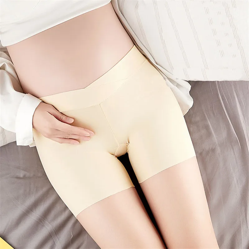 

Maternity Pants for Pregnant Women Summer Clothes Solid Elastic Sexy Belly Lift Leggings Shorts Safety Pants