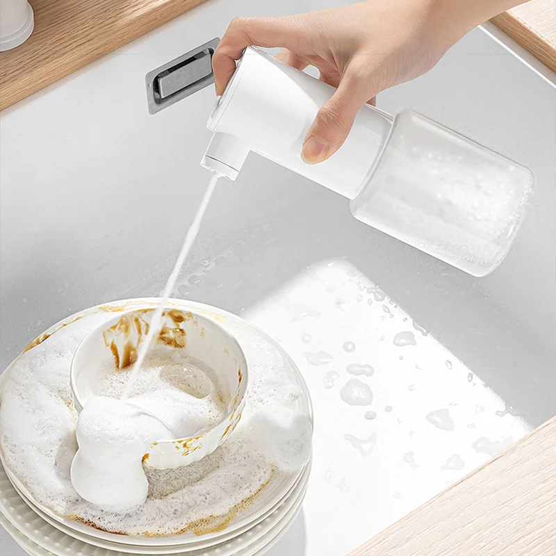 Electric Foam Machine Shampoo Shower Gel Facial Cleanser Foaming Detergent Soap Solution Foam Spray Gun Bathroom Soap Dispenser 6