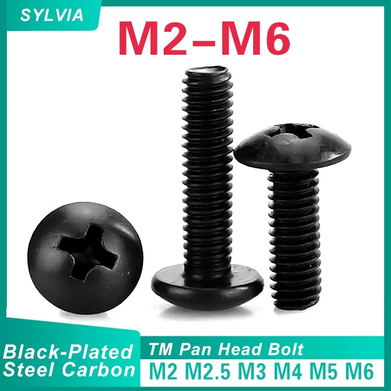 ODM手締めスロット付きヘッドネジ - M4/M5/M6シリーズ工場、メーカー | AVIC Flight 10個/ロット TMネジ M2 .5 M3 M4 M5 M6 黒メッキ電子用炭素鋼 トラスヘッド マッシュルームヘッドネジ(40mm