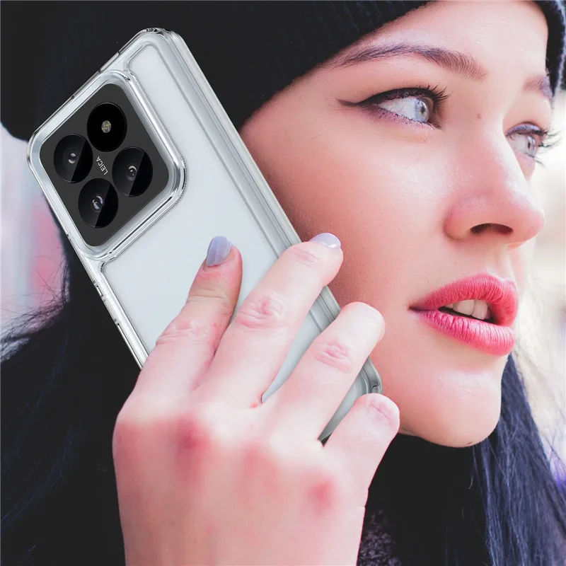 Per Xiaomi 14 Pro Case Xiaomi 14 13T Pro Cover Tpu Border Acrilico Backplane Custodie Protettive Per Xiaomi Mi 14 13T Funda