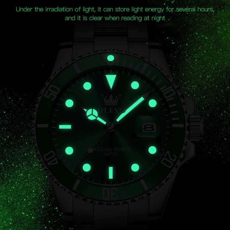 OLEVS Fashion Mens Watches Top Brand Luxury lover Watches Women Casual Steel Couple Sports Watch Relogio Masculino