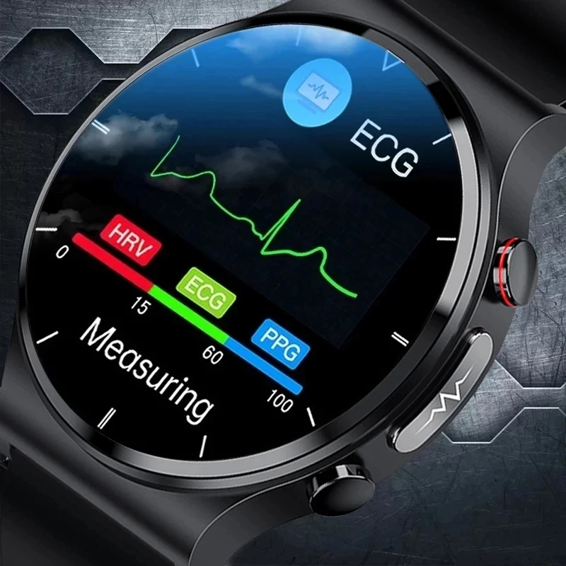New ECG+PPG Health Smart Watches Men Heart Rate Blood Pressure Fitness