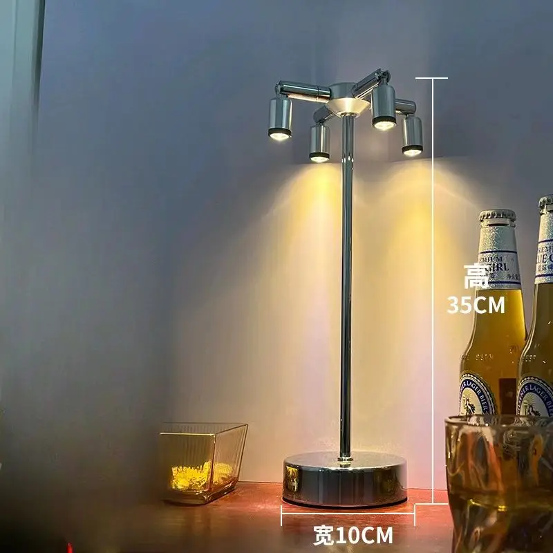 LED Retro Touch Dimming Charging Desk Lamp Outdoor High Pole Spotlights Atmosphere Decoration Small Night Lights table lamp led night lamp