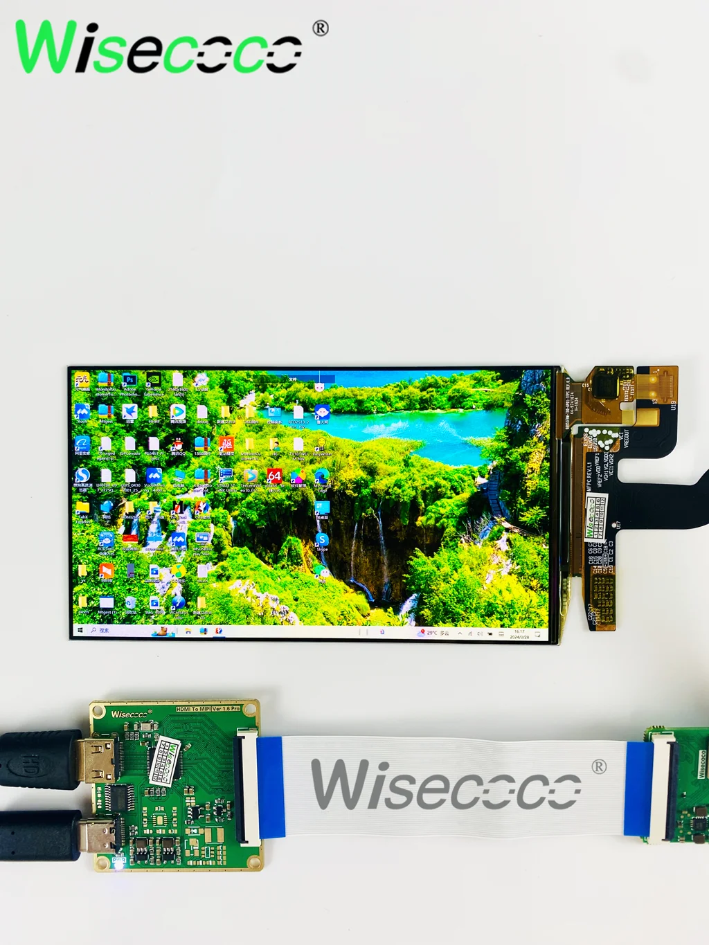 Raspberry pi Oled Display Touchscreen Ultrafinos na Célula Painel Wisecoco 5.5 Display 1920x1080 - Imagem 4