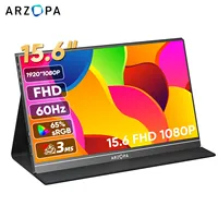 ARZOPA  1080P Portable Monitor 15.6 inch Monitors for Laptop MAC Switch Xbox Phone ps4 PC USB C HDMI-Compatible Computer Display 1