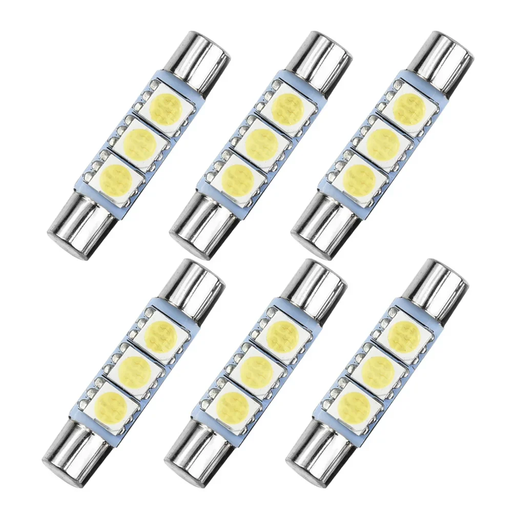 내구성 휴대용 LED 조명 전구 램프, 매우 밝은 전구, 크세논 자동 5050 3-SMD, 매우 밝은 5500-6000K, 6 개