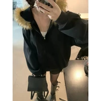 Gohic Vintage Sweatshirts Women's Jackets White Print Tunic Hooded Y2k Coat Streetwear Fashion Casual Hoodies Tops Ropa Mujer - Image 6