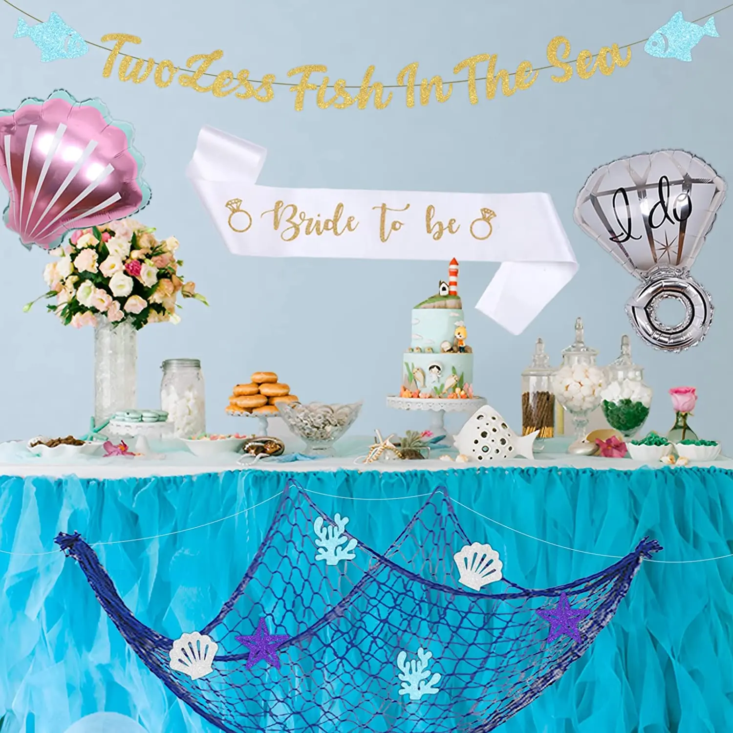 Two Less Fish In The Sea Decorations Nautical Sea Themed Bridal