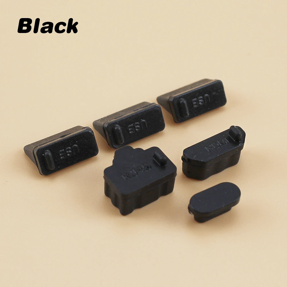 Silicone Dust Plug Set - USB & HDMI Interface Anti-Dust Cap Cover