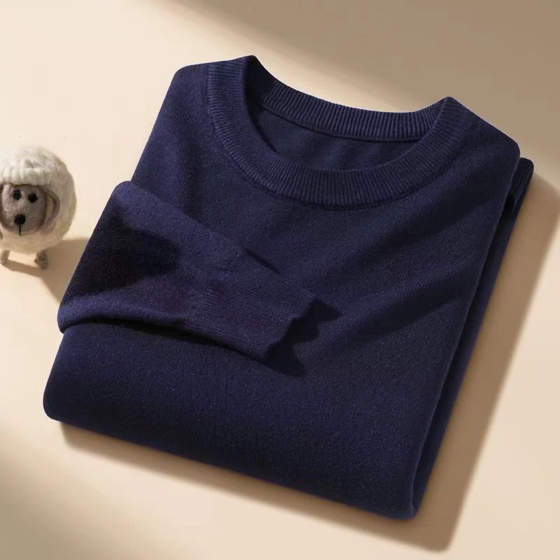 Animal Game Men's Long Cold Blouse Casual Crewneck Sweater Knitwear Thick Pullover Sweaters Outdoor Warm Heavyweight Shirts