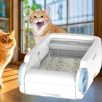 Large capacity anti splash cat litter box, WiFi remote control automatic cleaning cat toilet, intelligent sensing cat litter box 4