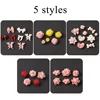 Flower Nail Art Stencil Silicone Carving Mold Rose Butterfly 3D Embossed Mould Relief Template Mini Nail Molds Manicure Art Tool 4