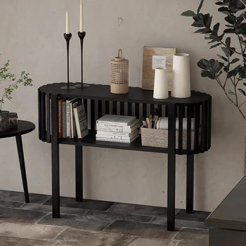 Tavoli consolle da ingresso Wabi Sabi Design minimalista Soggiorno Consolle portaoggetti Tavoli rustici semplici Mesa Consola Mobili per la casa