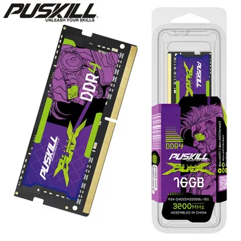 PUSKILL DDR4 Memoria Ram para portátil 32GB 16GB 8GB 1,2V 3200MHz 2666MHz 2400MHz Memoria Sodimm de 260 pines 1