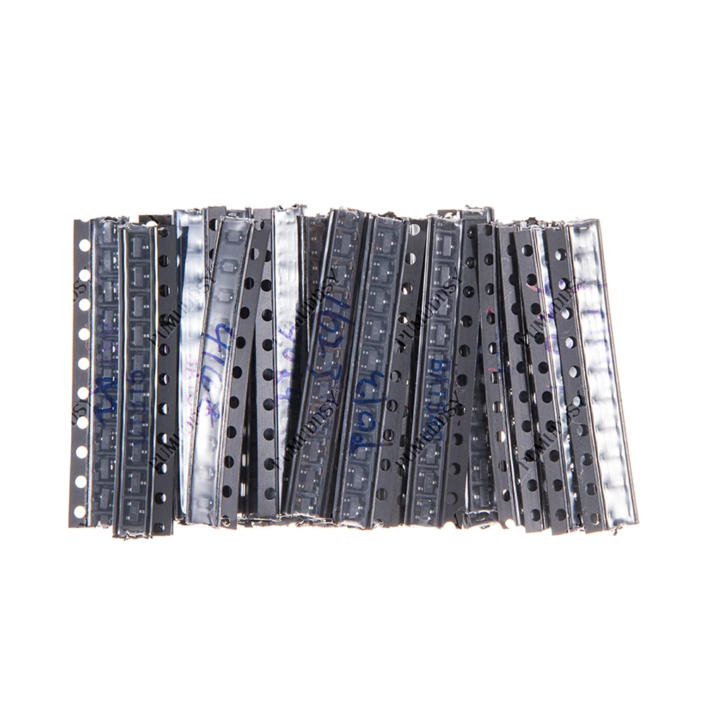 35 valori * 10 pezzi = 350 pezzi SMD SMT pumuddsy Kit assortimento di transistor e diodi - immagine 4