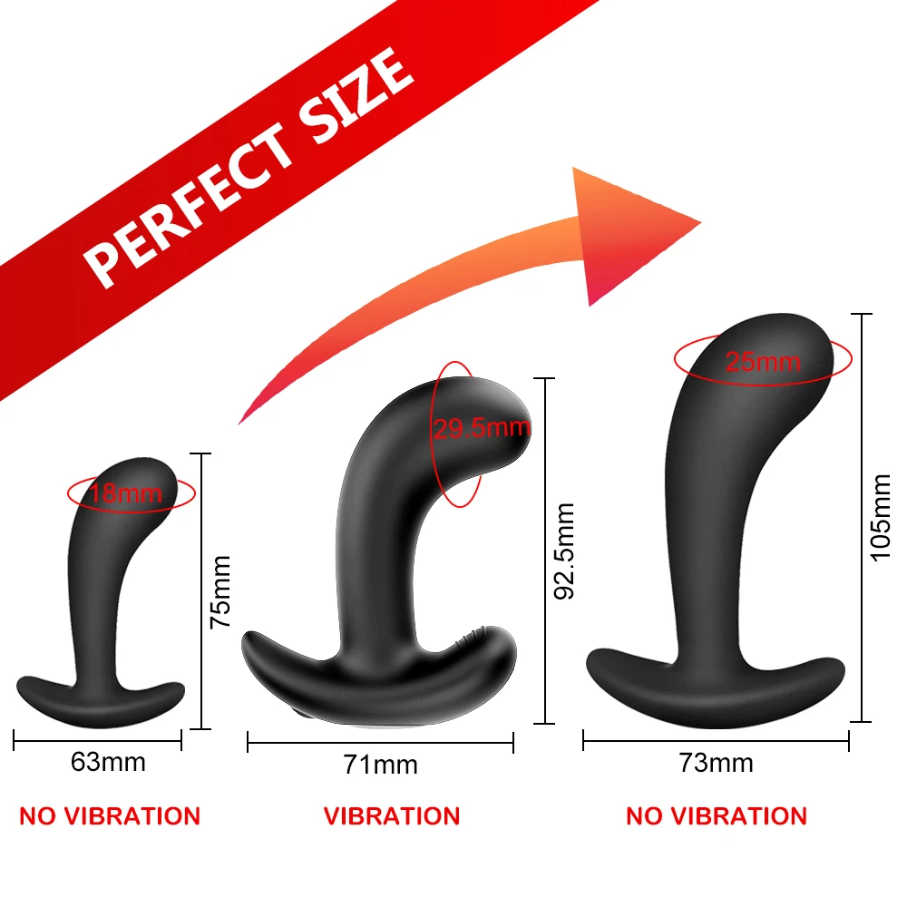Silicone Anal Plug Vibrator Adult Sex Toys For Women Men Gay Butt Plug Wearable Prostate Massager Dildo Masturbator Sex Machine