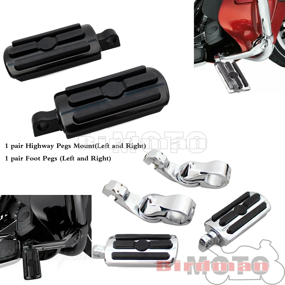 32Mm 1-1/4 "Pedane Crash Bar Per Harley Touring Sportster Xl 1200 883 Iron Softail Moto Highway Morsetto Pedane Poggiapiedi
