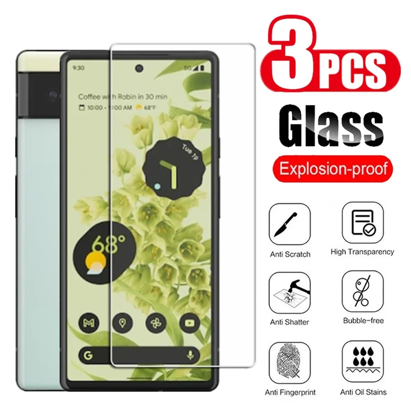 Per Google Pixel 8 Pro 7 7A 6A Proteggi Schermo In Vetro Temperato Trasparente Per Google Pixel 8Pro 6A 7 6A Pellicola Protettiva Antigraffio