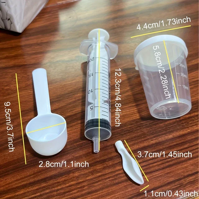 4pcs-Parrot and bird feeding syringe set, with soft spoon, precision manual feeding tool, durable and easy to use 6