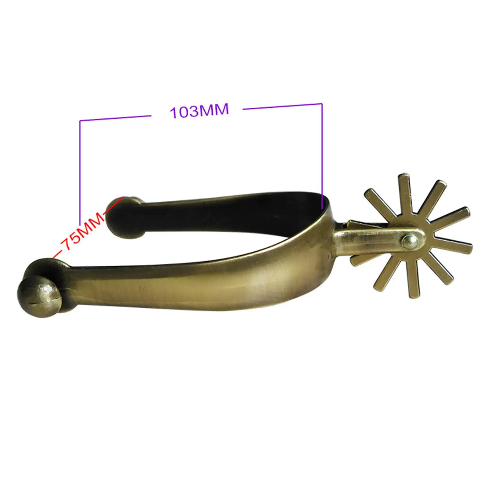 2Pcs Horse Spurs Horse Boot Spurs with Rotatable Rowel for Racing Training