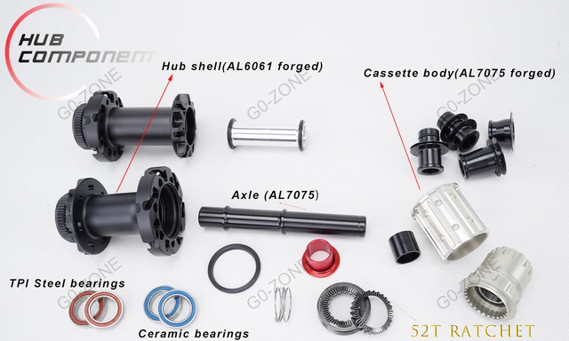 Gopzone-ディスクブレーキ付きカーボンホイールのセット