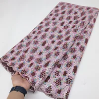 Sequence African Lace Fabric 5 Yards 2026 High Quality Sequin Nigerian Wedding Asoebi Lace Material Luxury Fabrics For Dress 3