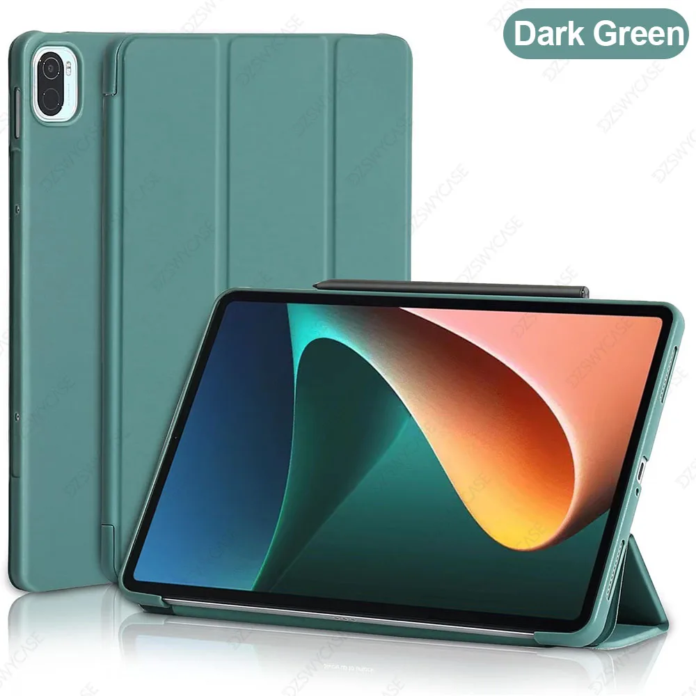 Sleek Lightweight Tablet Case with Auto Wake/Sleep, Smooth Front and Flexible Back