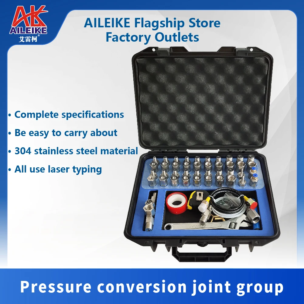 

AILEIKE pressure conversion joint group ALKJ481 all stainless steel threaded verification connection pipe fittings pressure gaug
