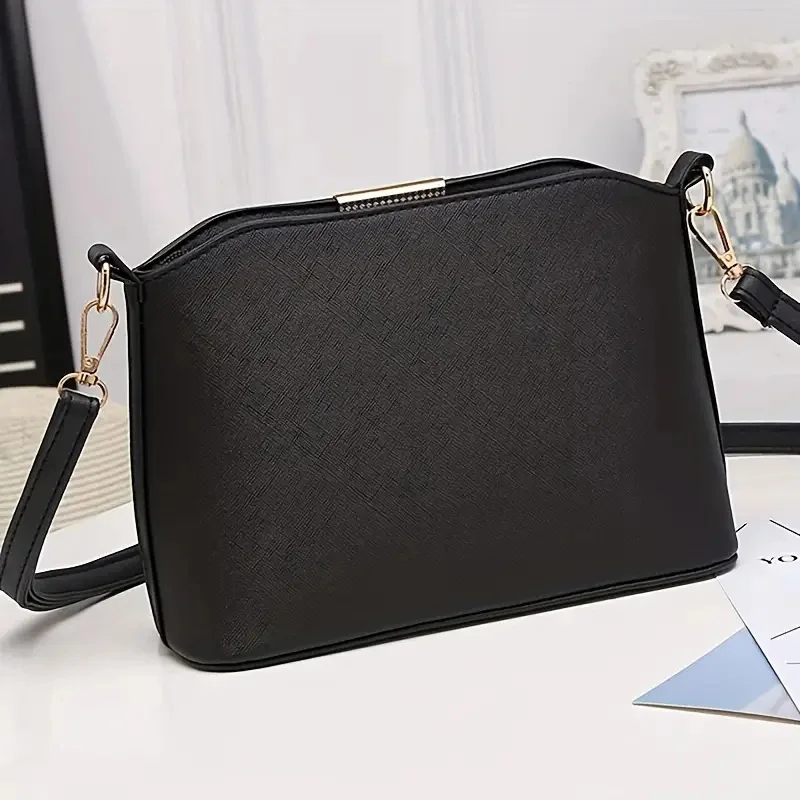 Quilted Shoulder Bag For Women Textured PU Leather Adjusted Strap Crossbody Bags For Daily Used elegant crossbody bag women handbags leather shoulder bag pu crossbody bag