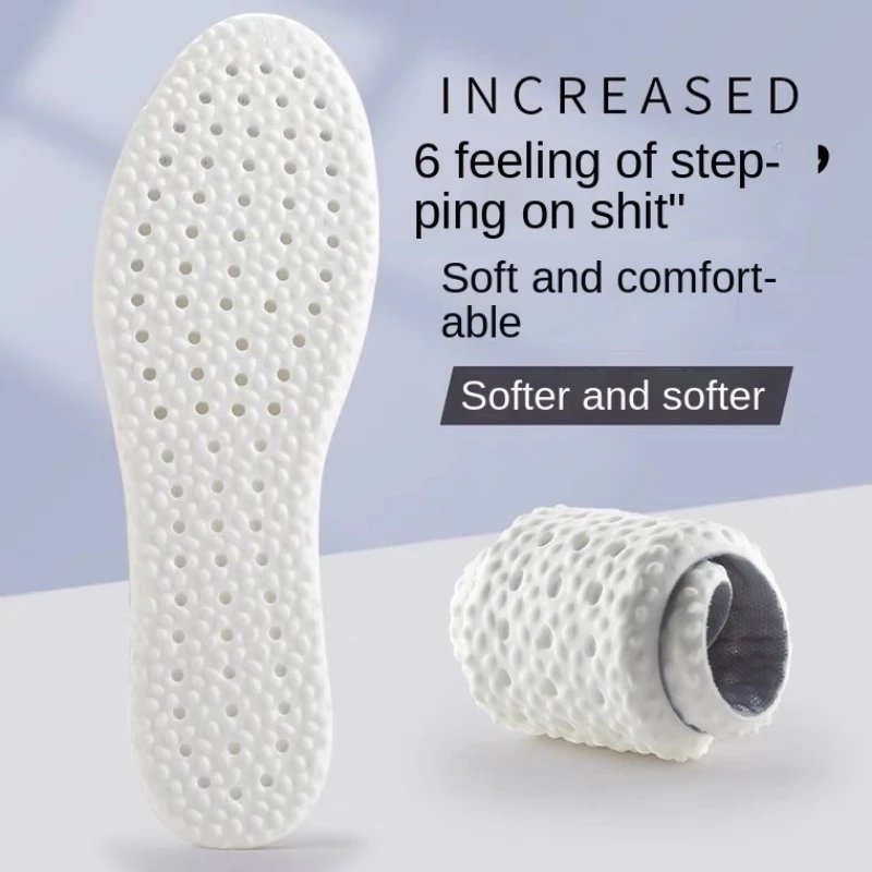 Shock Absorption Insoles Shit Stepping Sensation for Men and Women Super Soft PU Sports and Running Shock-absorbing Soft Blue Ball Insole