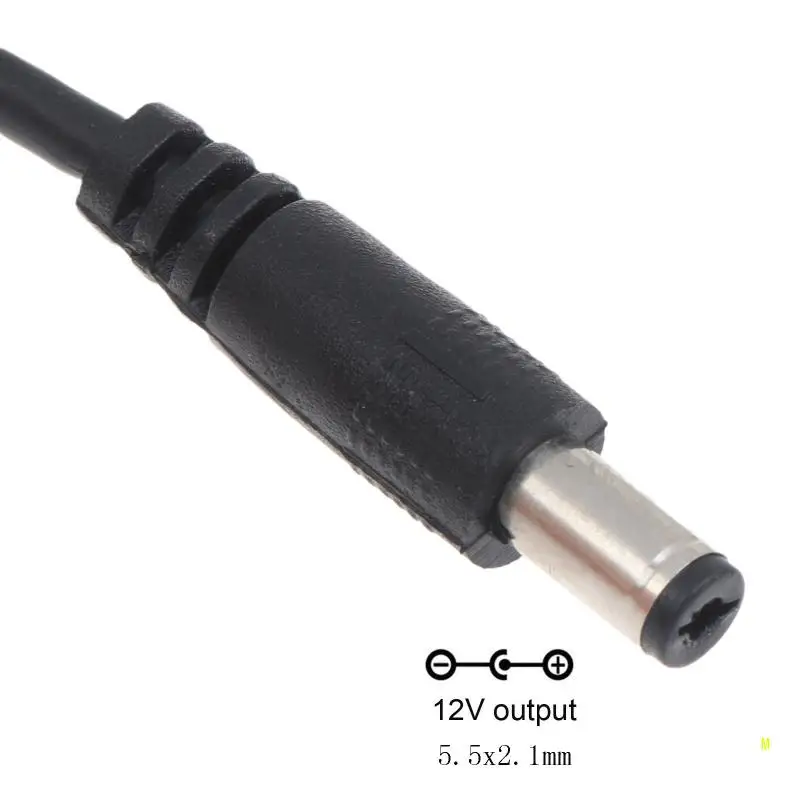 12V 36W PD USB 유형 C 수 입력 5.5 2.1mm 수 전원 충전 케이블 F19E