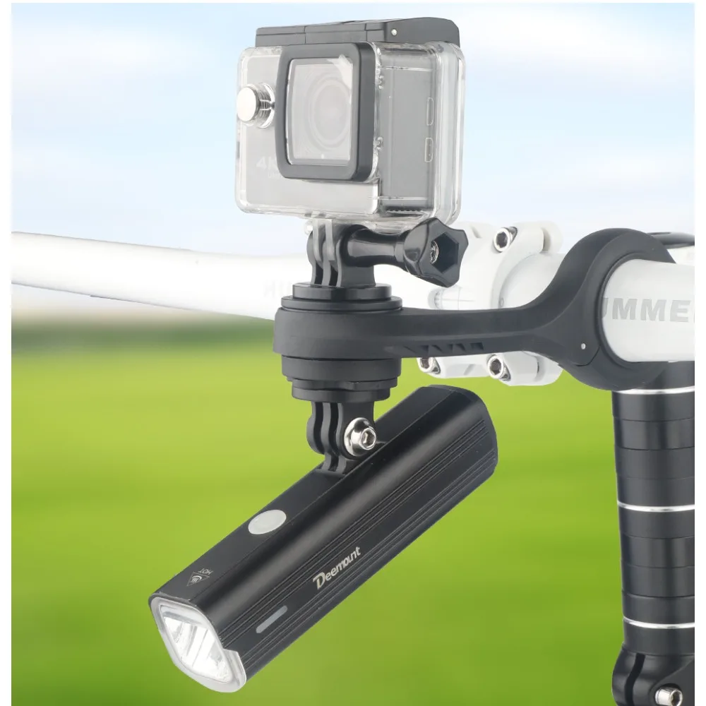 Deemount 자전거 컴퓨터 마운트 스탠드 Garmin Gopro 카메라 헤드 라..