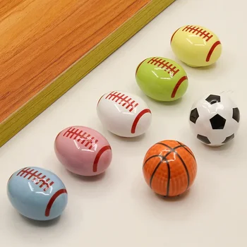 Cartoon Sports Ceramic Cabinet Handle 1