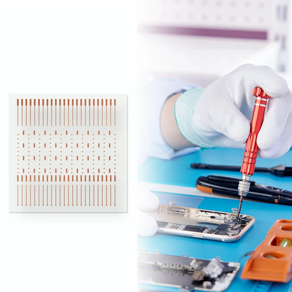 Copper Dot-Repairing Soldering Lug Patch Jumper Wire Spot Fixing Soldering Lug Solder Sheet for Dot-faded Welding Plates Repair